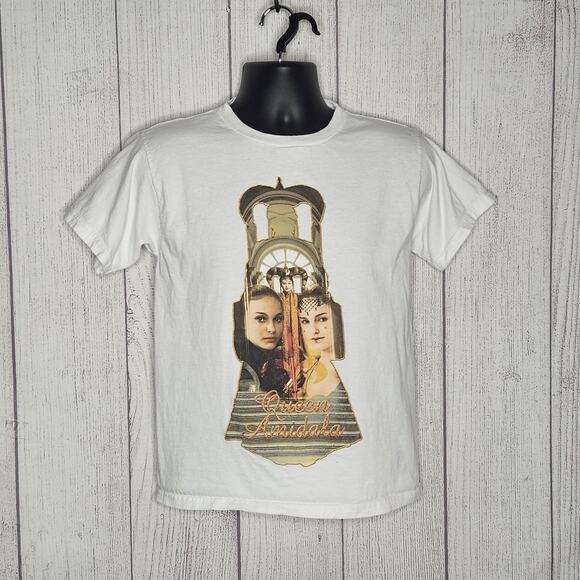 VTG 90s Star Wars Queen Amidala Rare Promo T-Shirt, sz Large - Picture 1 of 7